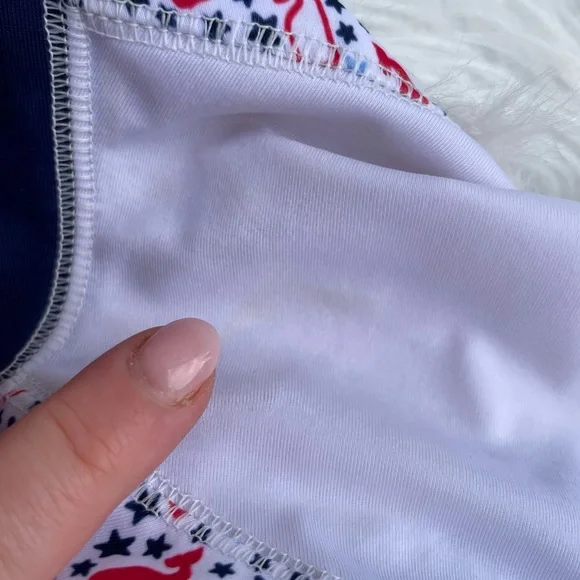 Vineyard Vines Kids Swim One Piece - White, Red, Navy - 18 months - Picture 10 of 10